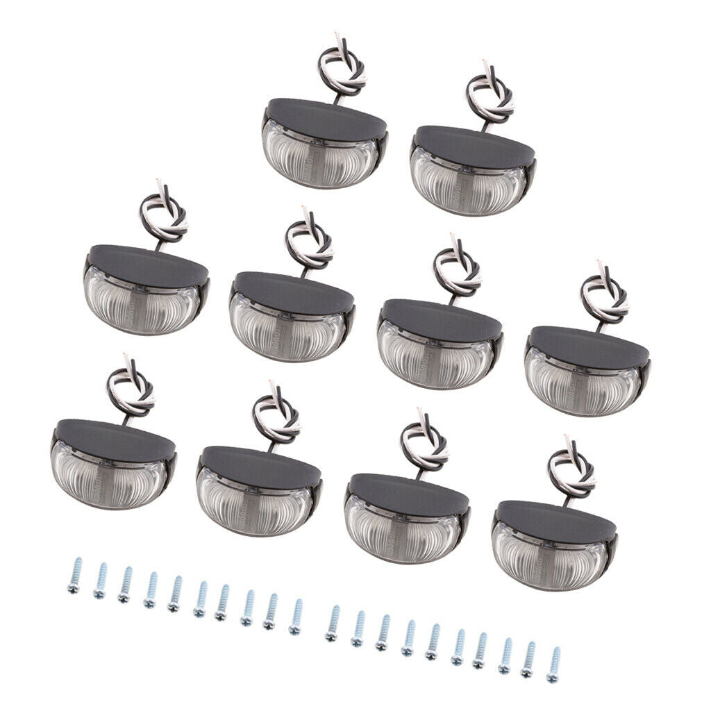 10 Pieces 2 Led Trailer Truck Side Marker Clearance Light Indicator 2 Color