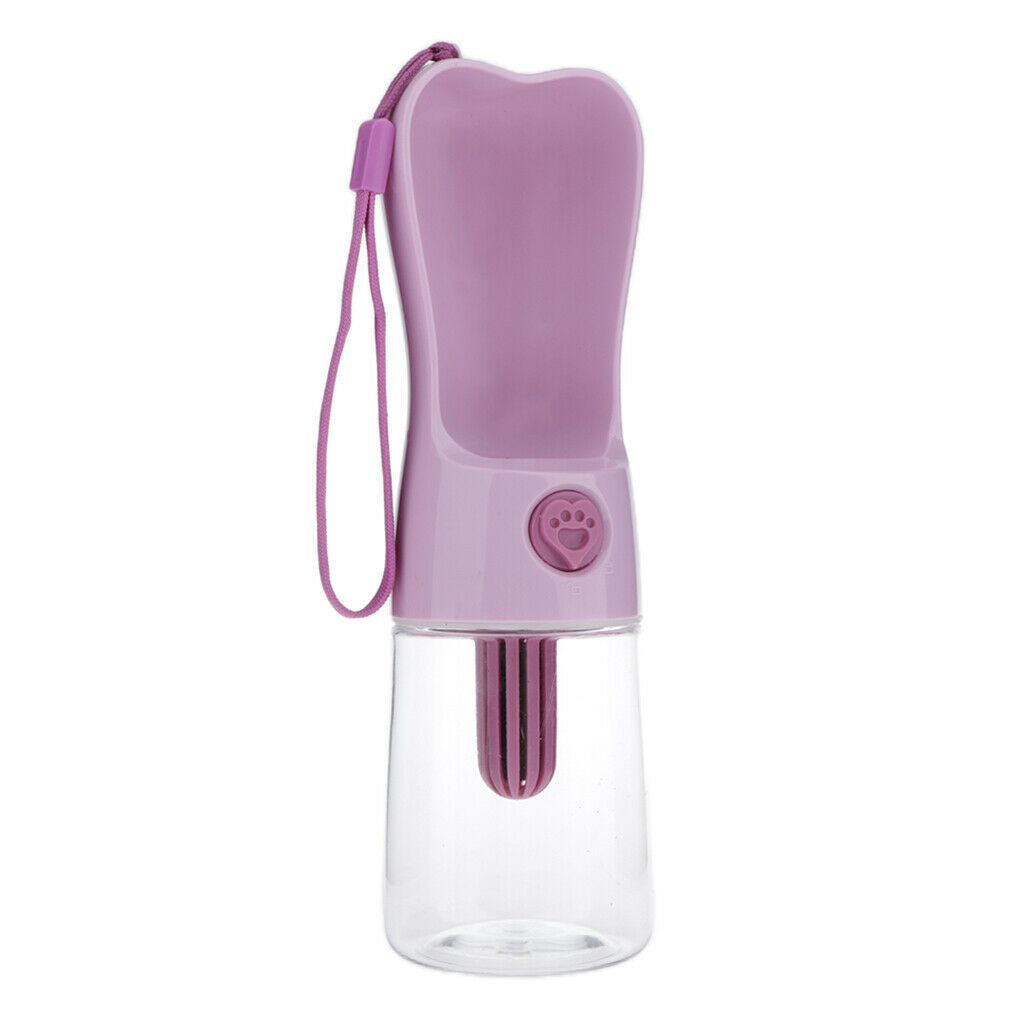 Portable Pet Travel Drinking Cup Dog Water Bottle 250ML/8.8 oz Pink