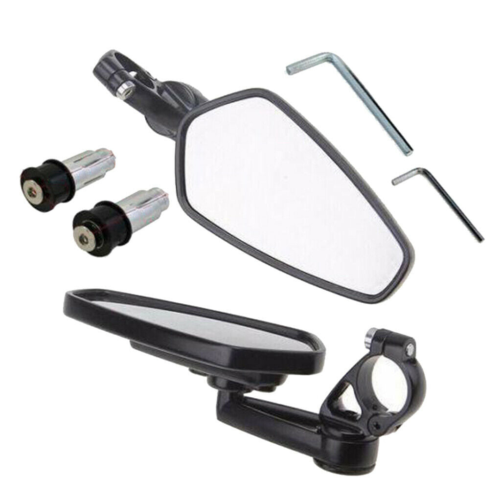 1 Set Aluminum Motocycle Side Rearview End Motorcycle Side Mirror for ATV