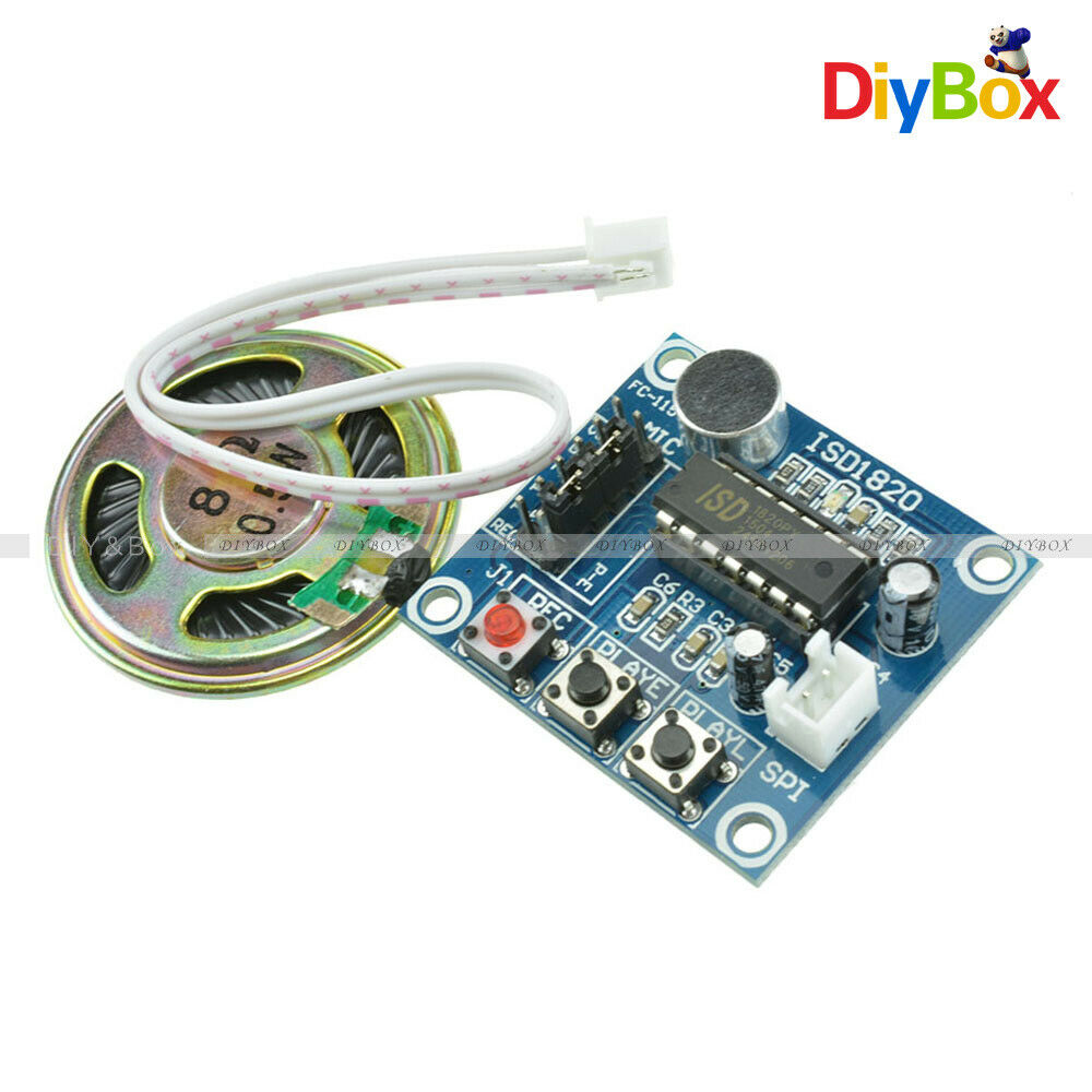 ISD1820 Voice Recording Recorder Module + Mic Sound Audio+Loudspeaker DC3 ~ 5V