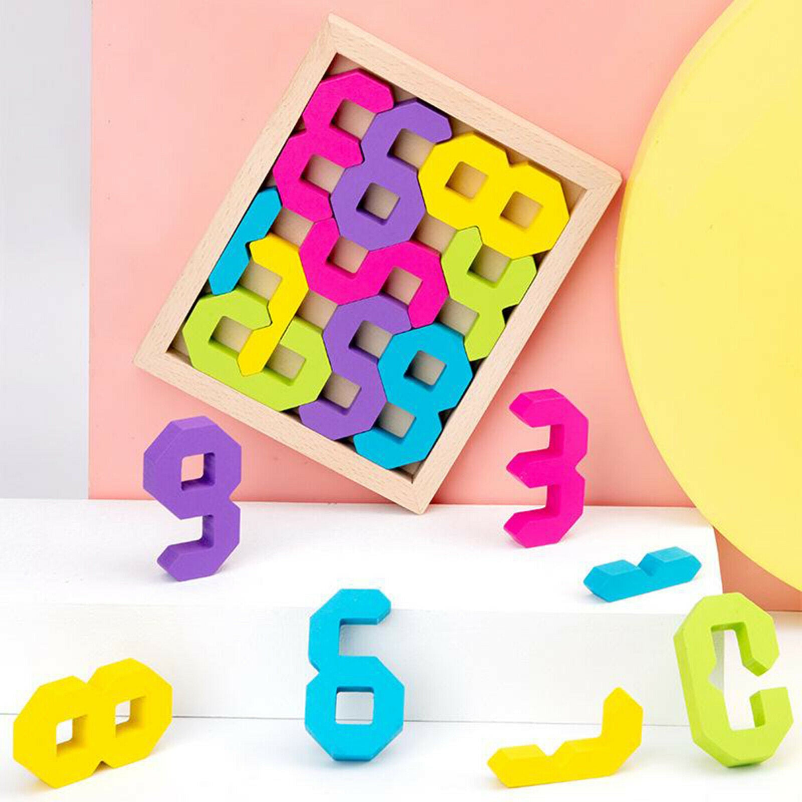 Number Blocks Toys Early Learning Math Puzzle Toys for 1-3 Years Old Kids