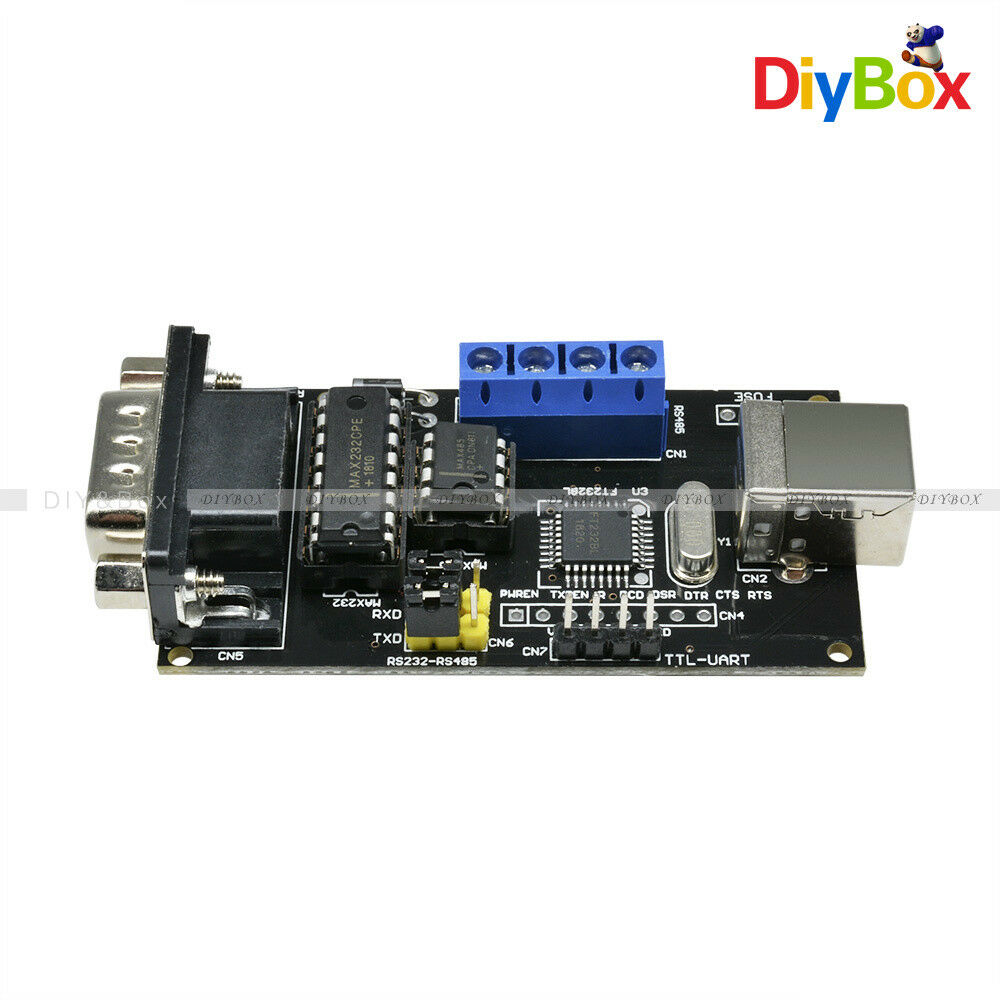 RS232/UART DB9 USB to Serial RS485/TTL Adapter Converter Module FTDI FT232BM/BL
