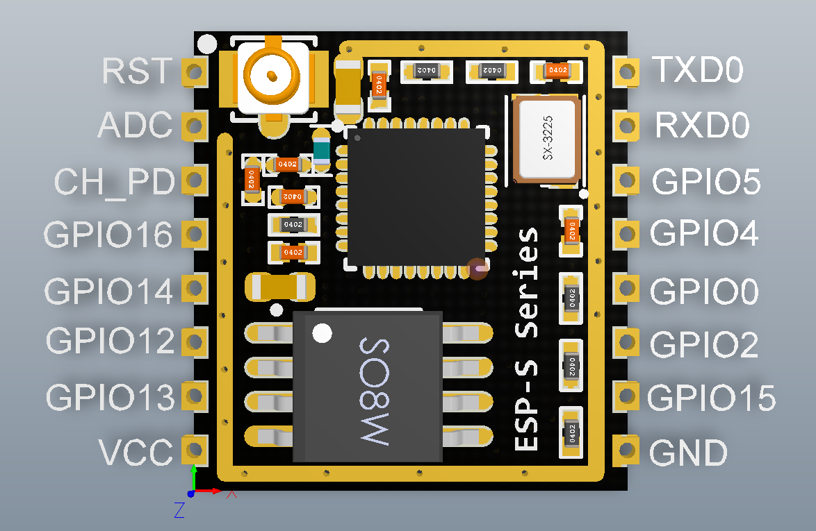 1pcs ESP8266 ESP-07S industrial-grade low-power Serial to WIFI module
