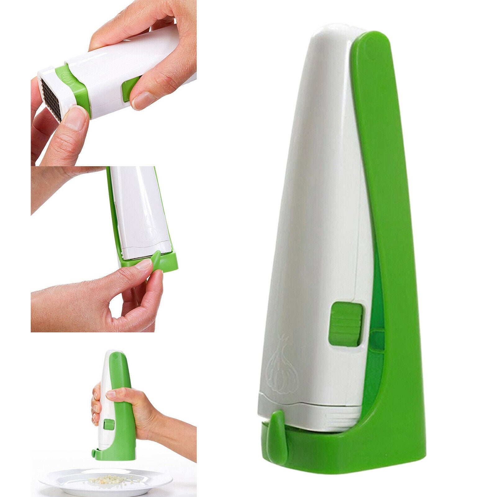 Stainless Steel Press Vegetable Press GARLIC CHOPPER Cutter Slicer Kitchen Tools