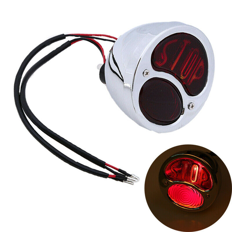 Motorcycle Red LED Taillight Brake Light Rear Stop Lamp Fit Scooter Motorcroos