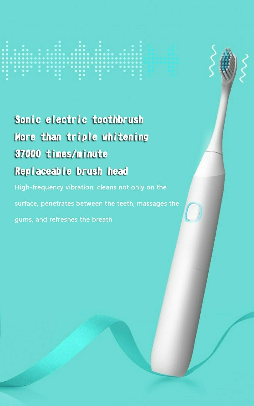 Sonic Electric Toothbrush Lazy Couple Toothbrush Portable Travel Set