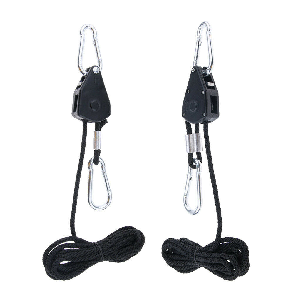 Set of 2 1/8 Inch Rope Ratchet Clip Hanger Metal Tent Canopy Tensioners