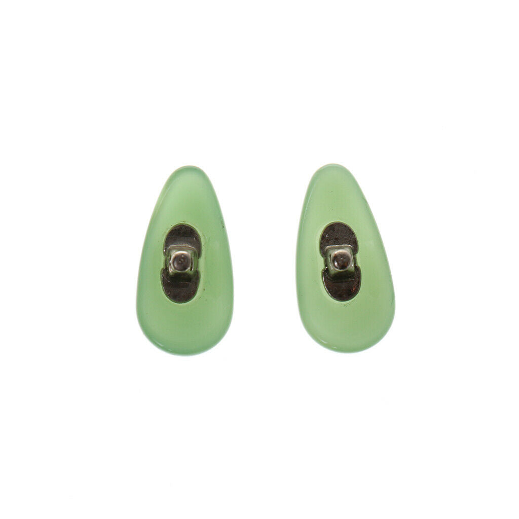2 Pairs Eyeglass Spectacle Sunglasses Eyewear Jade Nose Pads for Vision Care