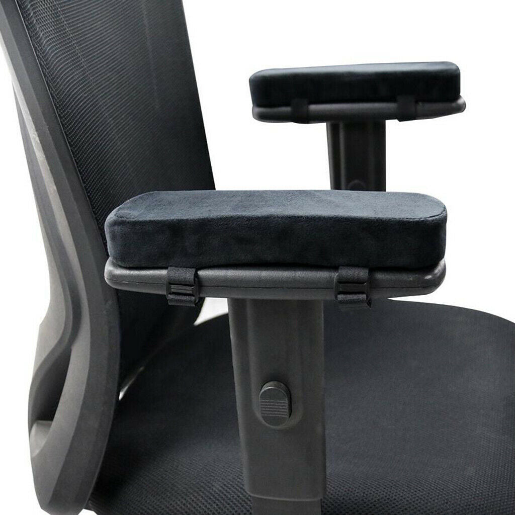 1 Pair Universal Washable Chair Armrest Pad Memory Foam Elbow Rest Relief Pillow