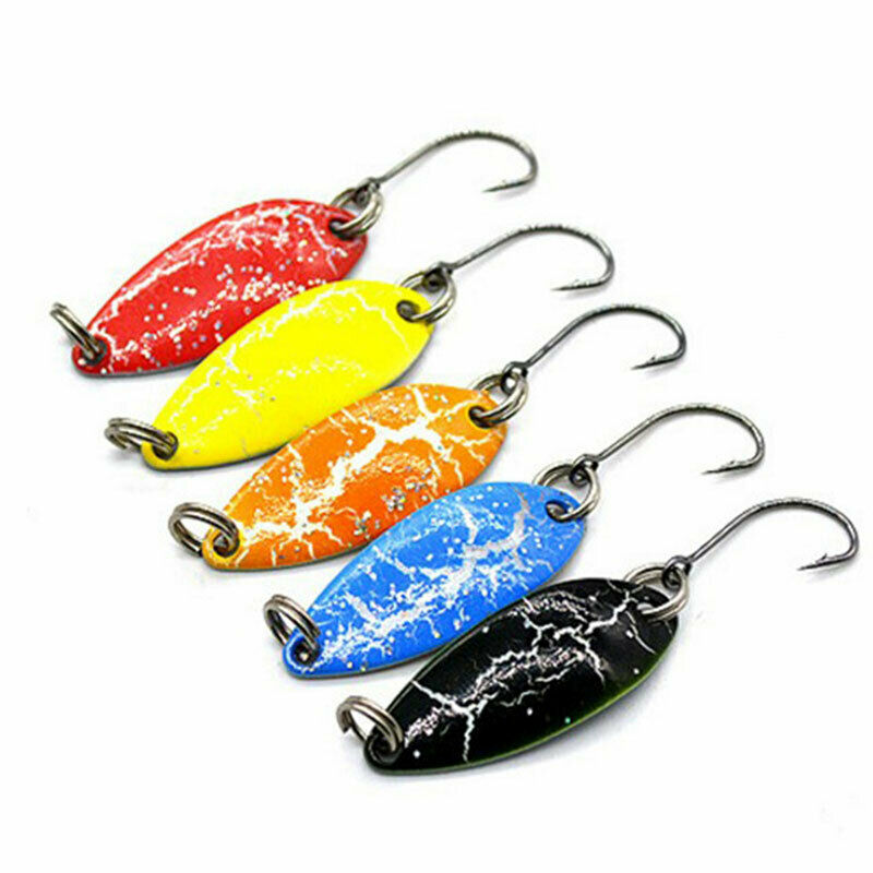 5PCS Mini 3.5g Spoon Fishing Lure 30mm Metal Jigging Lure Baits Swimbait .l8