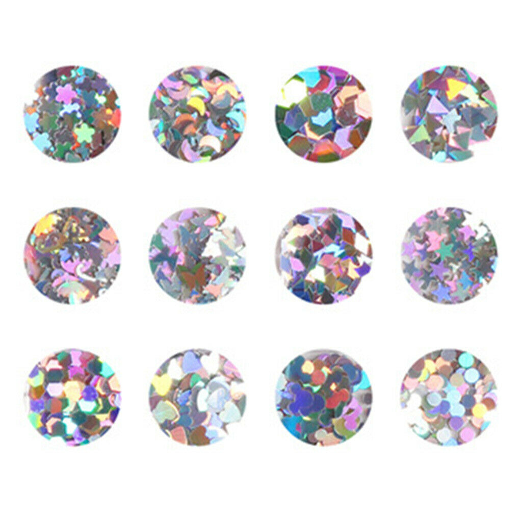 Beauty Nail Sequins Paillette Tinsel Foil Flakes Make up Eyes Glitter Decals