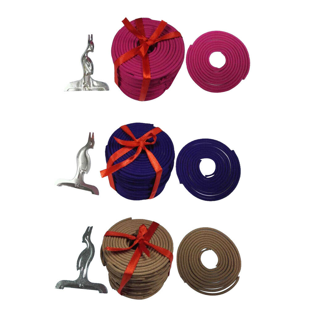 3 Box Natural Sandalwood Coils Incense Coils Aroma 3 Hours 180min