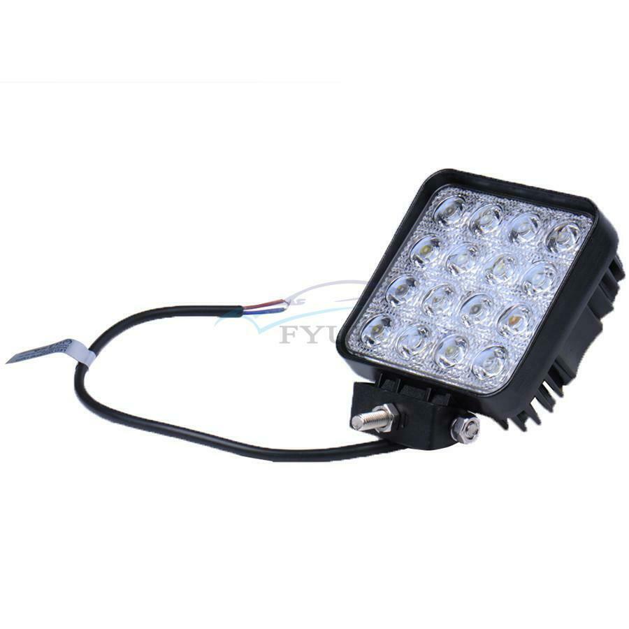 1× 48W 4" Waterproof LED Light Bar For Engineering\Off-Road\Fire\Rescue Vehicles