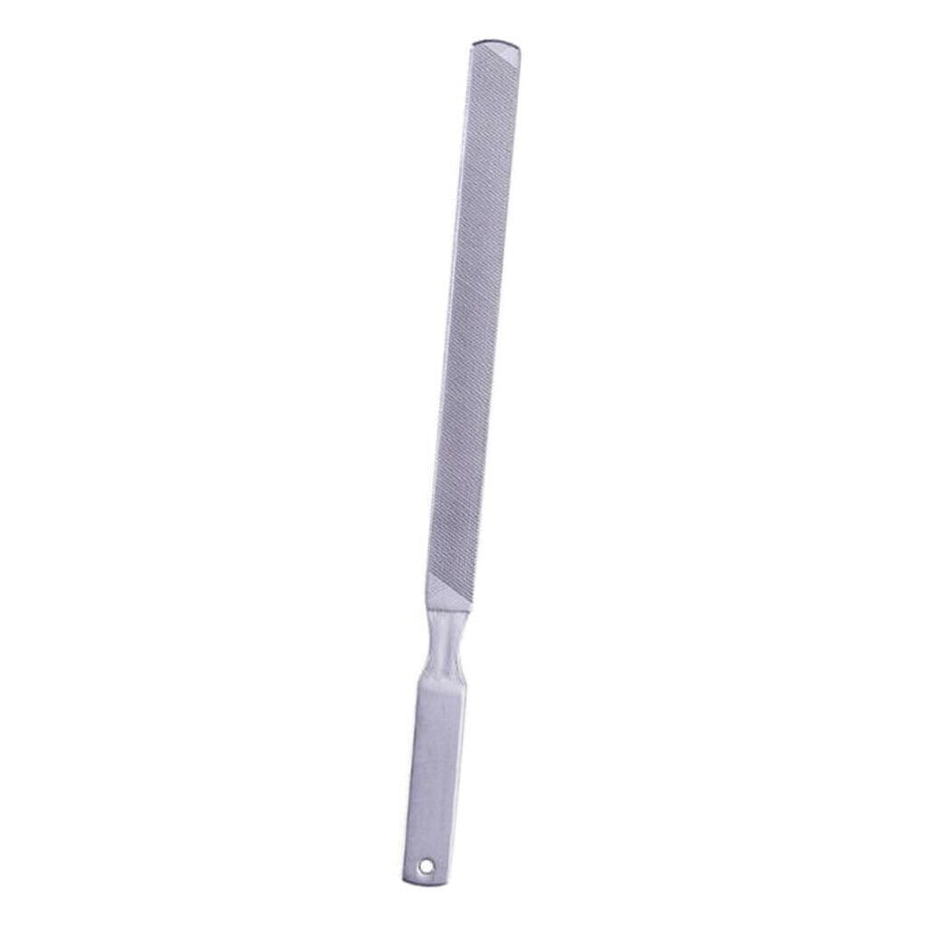 Metal Nail Files Double Sided Polisher Finger Cuticle Remover Kits 80x7mm
