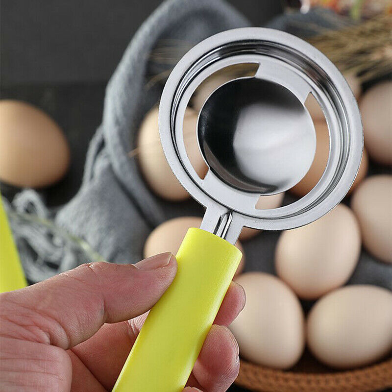 Household Stainless Steel Egg Yolk Seperator Kitchen Cooking Gadget Sieve.l8