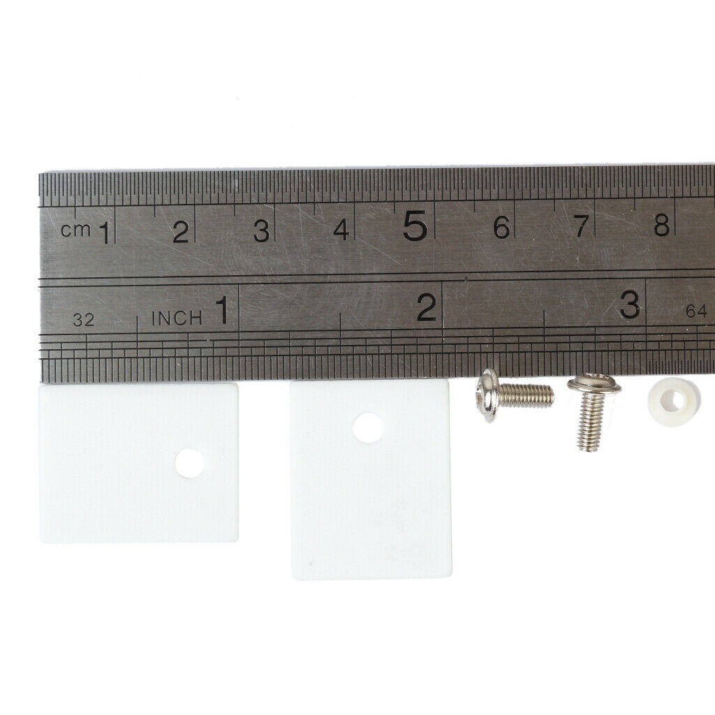 5Pcs TO-3P Ceramic Transistor Triac Thyristor Insulation Pads Insulator Mica
