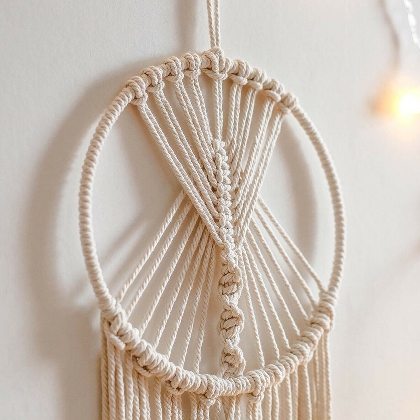 Wall Hanging Dream Catcher Macrame Woven Decor Handmade Tapestry for Girls 95cm