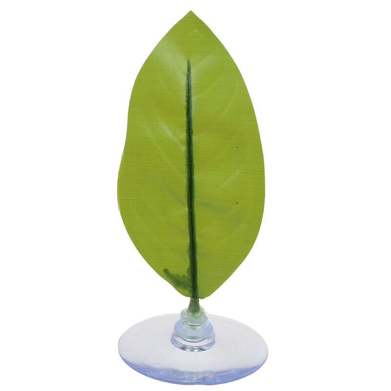1PC Fish Tank Aquarium Leaf Fish Rest Spawning Plant Betta Fish Play Hide .DD