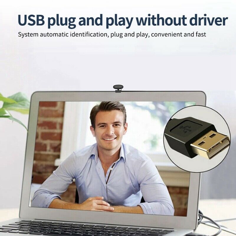 U02 1080P Full  Webcam, USB2.0 Built-in Microphone Call Camera 360 degree ClipY3