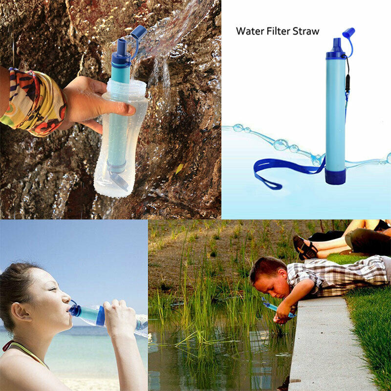 Water Purifier Camping Hiking Emergency Survival Purifier Water Filter