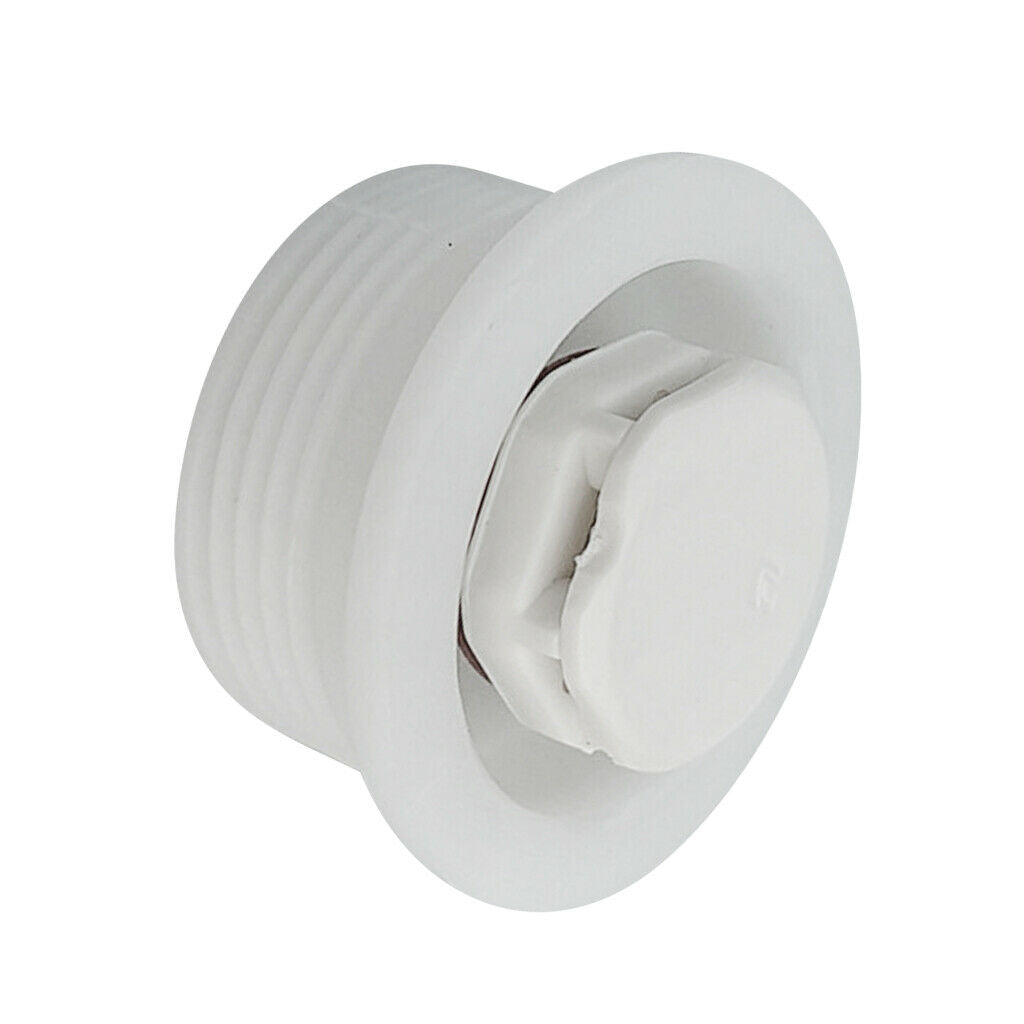 Stand Up Paddle Board Surfboard Auto Air Vent Plug with O-Ring, White