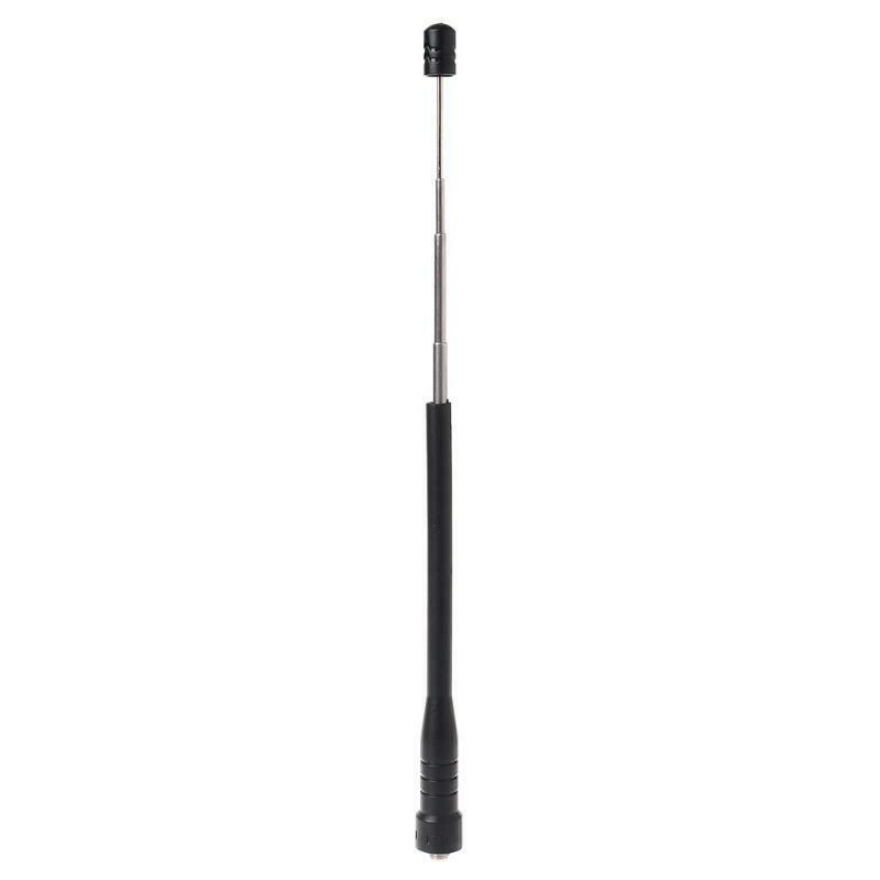 2Pcs SMA-Female 430Mhz UHF Telescopic Gain Antenna for Baofeng UV-5R 888s 777s