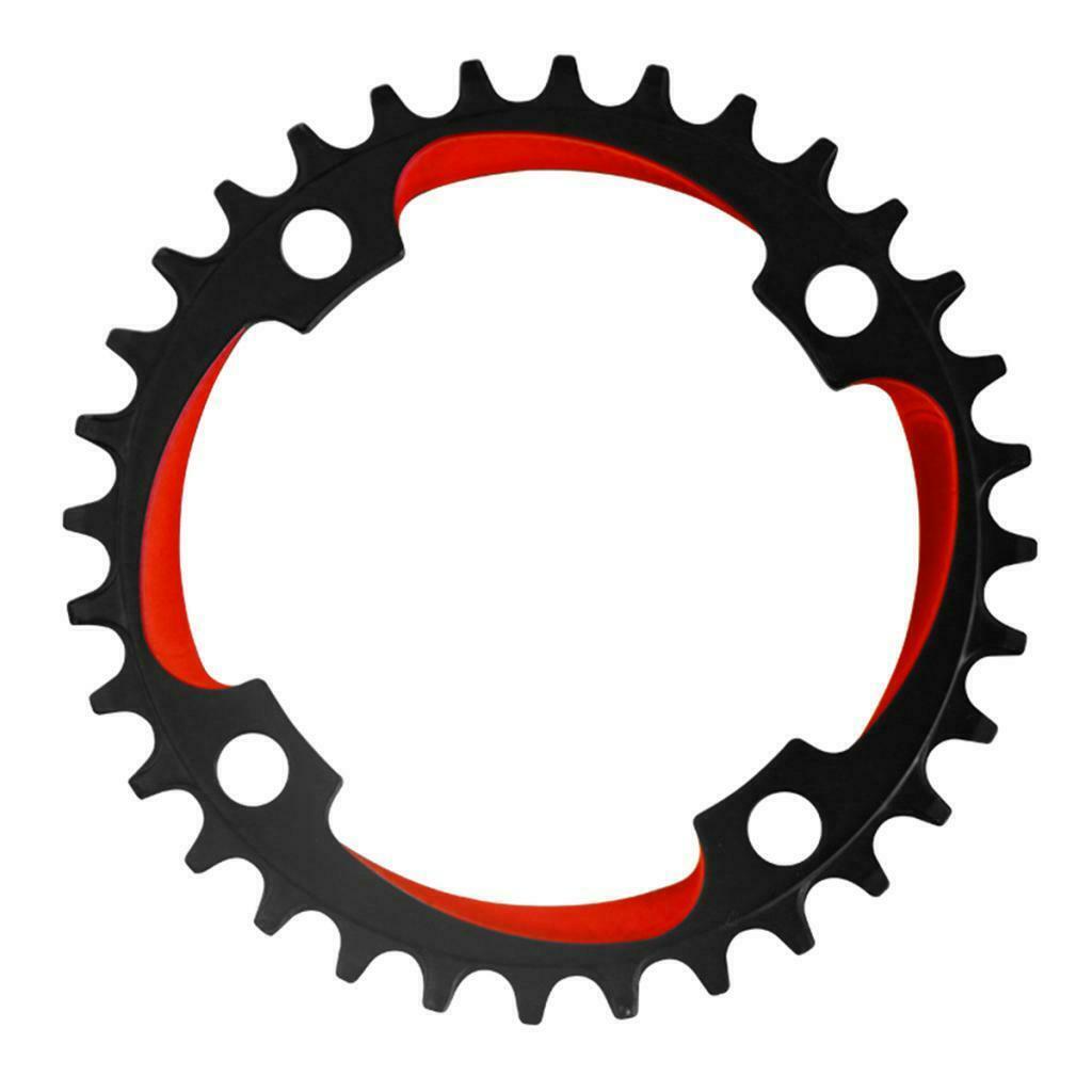 Sprockets Single Speed Bike Round Alloy Ring Derailleur Black+Red 32T