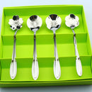 2 Pcs Flower Coffee Teaspoons Stainless Steel Mixing Spoons Sunflower
