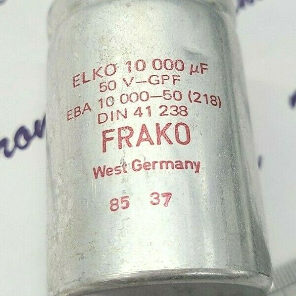 1pcs - FRAKO EBA 10000uF 50V  GPF Terminal Electrolytic Capacitor - ELKO