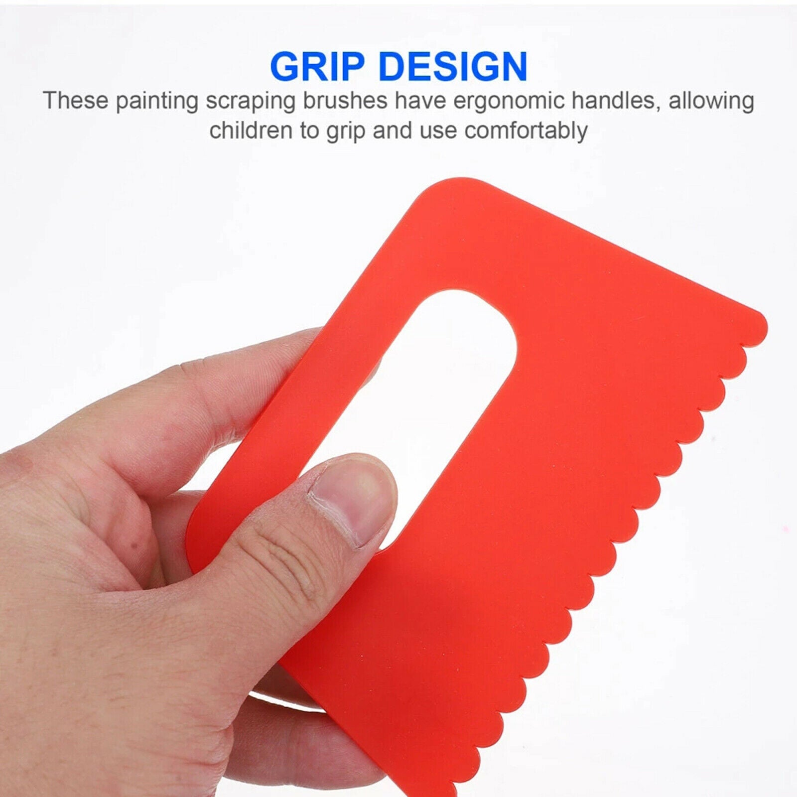 Paint Scraper Set Kids Toddlers DIY Line Graffiti Brushes Tools Supplies