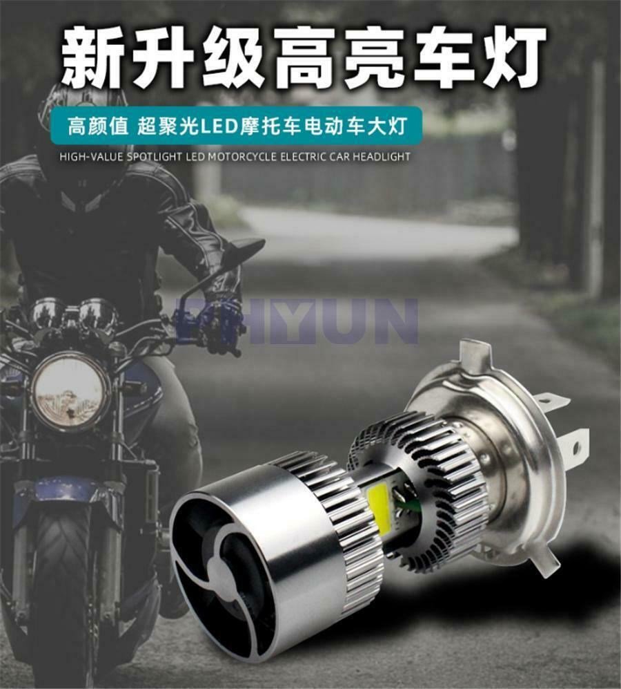 1pc 25W LED Motorcycle Headlight Lamp Bulbs H4 Hi-Lo Beam 2500LM 6000K Universal