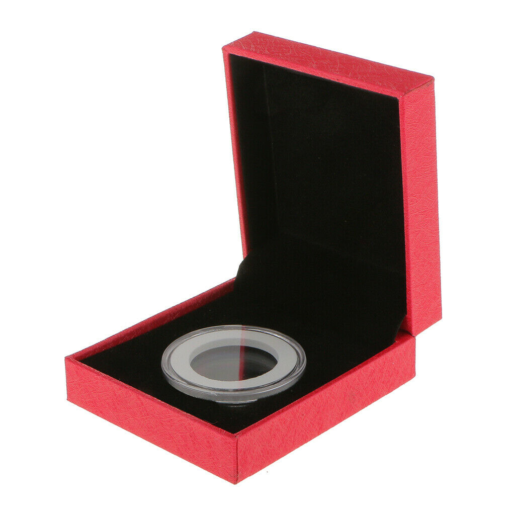 2x Collectibles 1/2 Holes Commemorative Coins Storage Display Case Gift Box