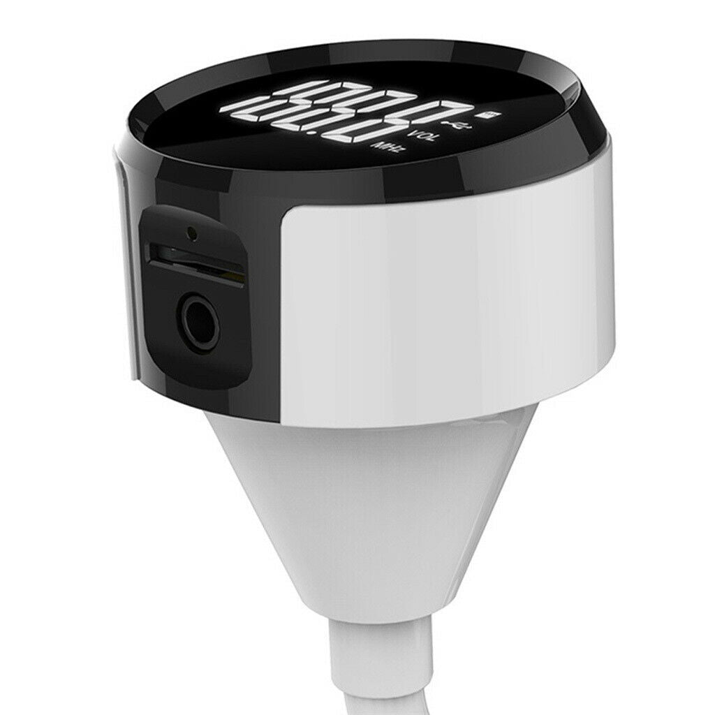 Wireless Bluetooth Car MP3 FM Transmitter Radio Dual USB Fast Charger White