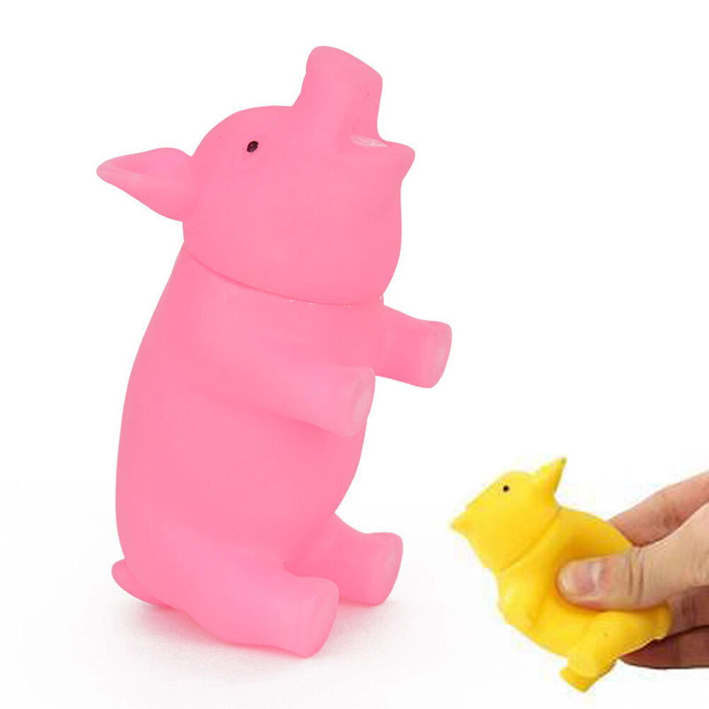 About rubber Pet Dog Puppy Pig Shape Chew Fetch PlayToy Squeaker SqueakySo.l8