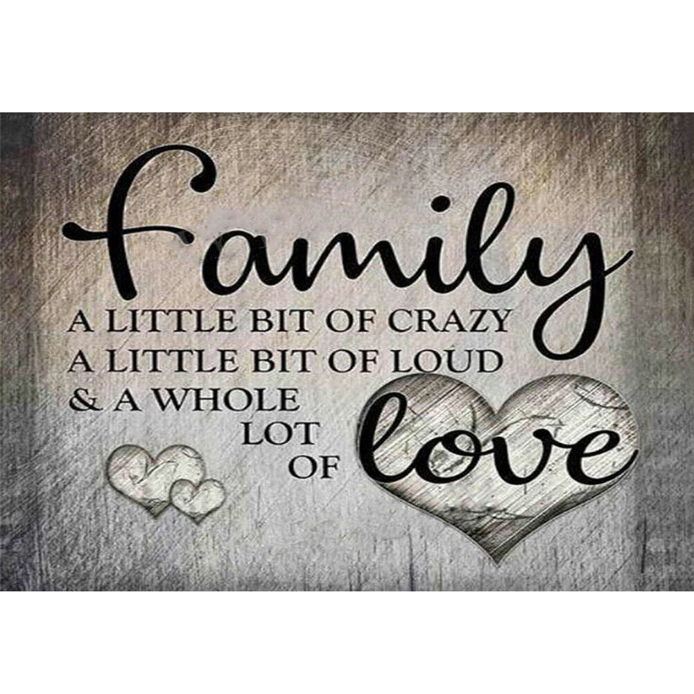 Family 5D Full Square Drill DIY Diamond Painting Cross Stitch Christmas Art @