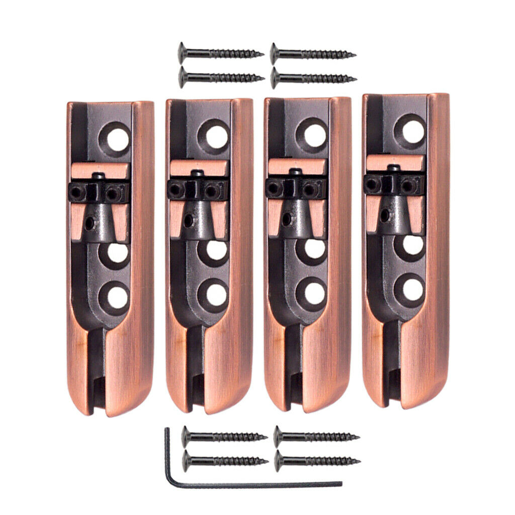 4pcs Individual Bridge Saddle With Individual Bridge For Bass Guitar 4
