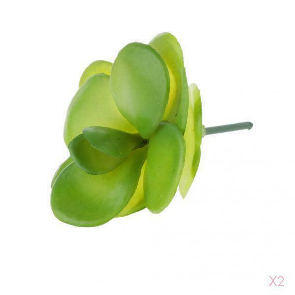 Artificial Juicy Real Touch Desert Rose Decor Green Foliage