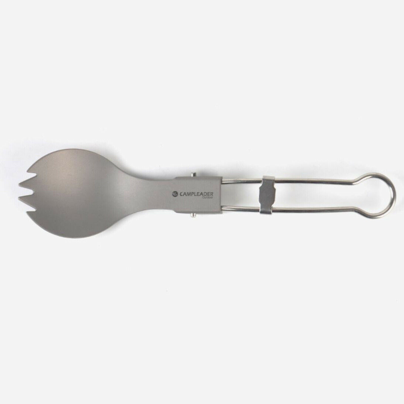 Folding Camping Spork Spoon Fork w/ Storage Bag Practical Office Fishing