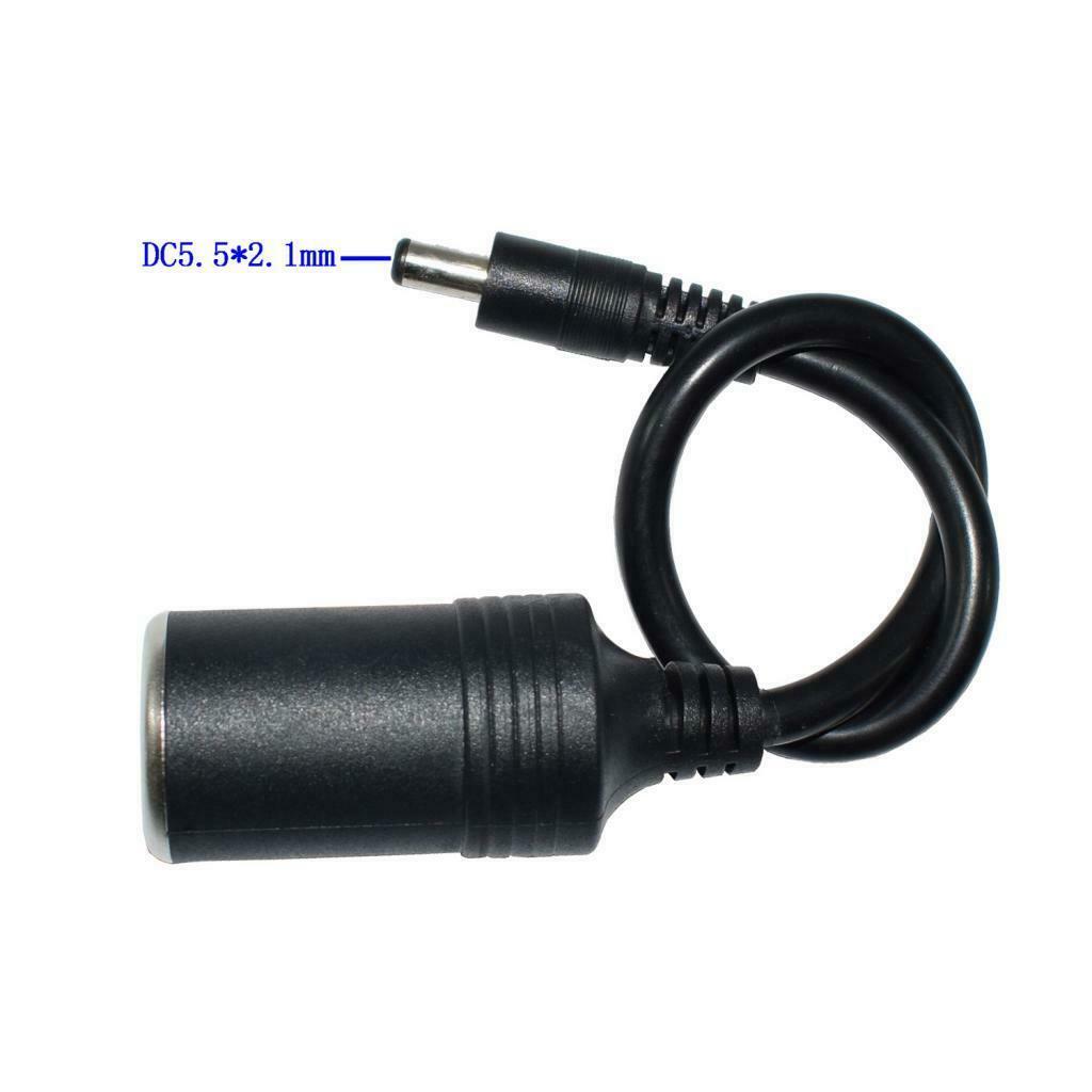Car Female Cigarette Lighter Power Plug Socket To Male Convertor