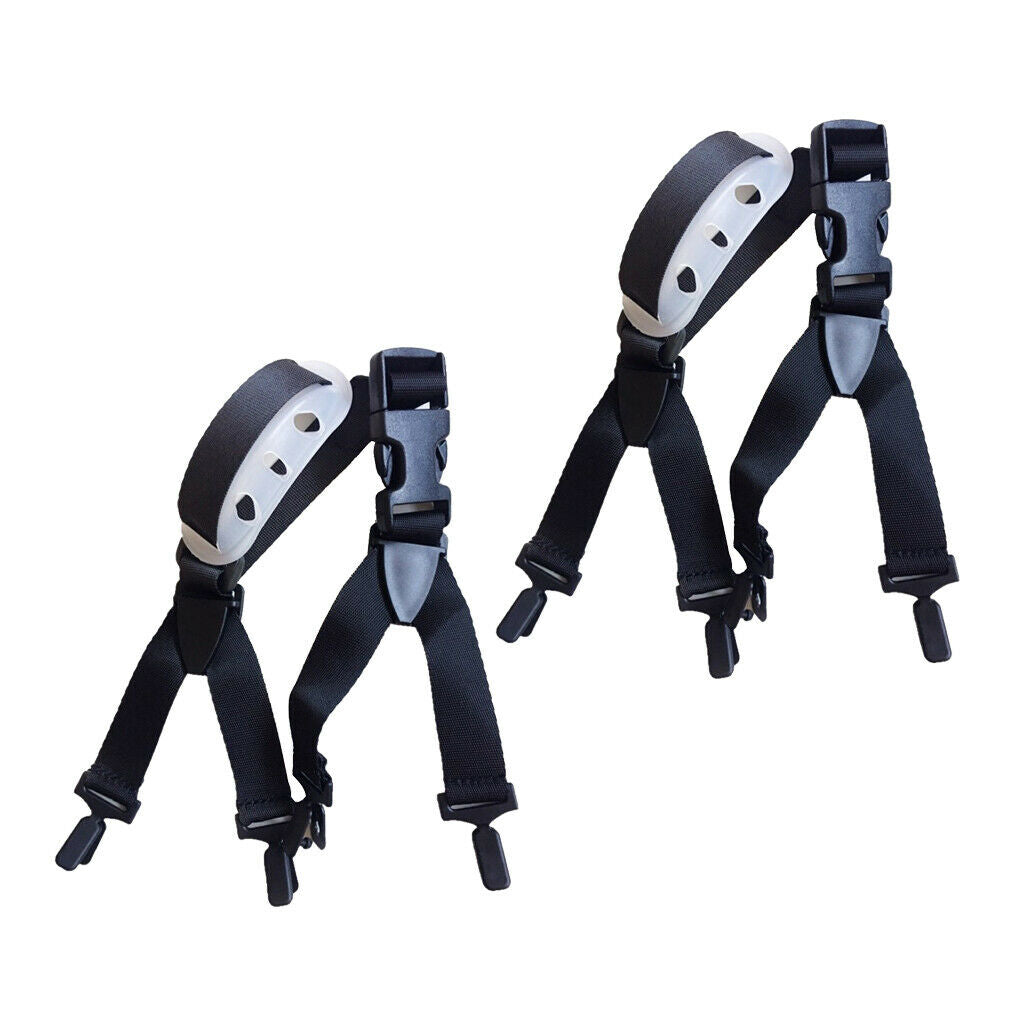 2 Pieces Safety Helmet with Chin Strap, Universal Adjustable Helmet Strap, One