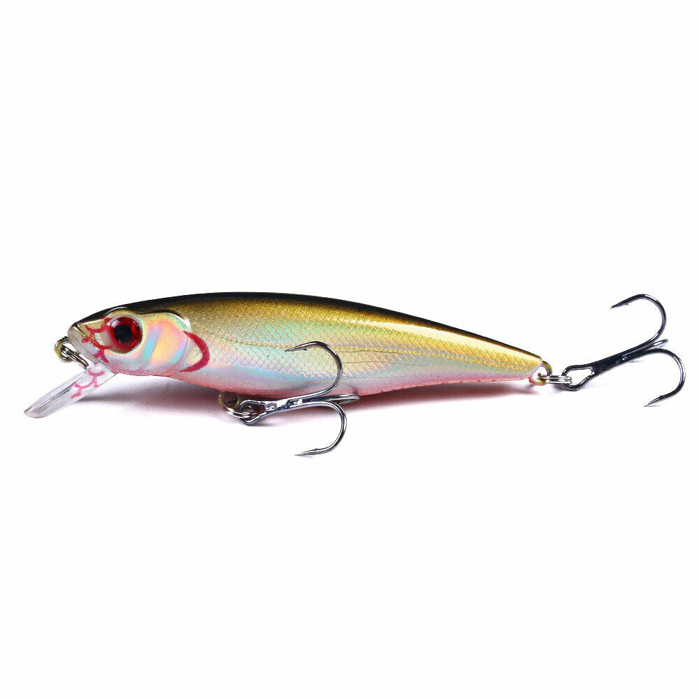 10pcs/set 8.8cm/9.2g Trolling Bait Minnow Fishing Lure Bass Crankbait Saltwater