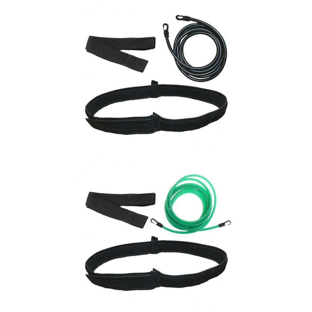 2 Set 3.0M Swim Bungee Training Belt Tether Pool Swim Training Tool Harness