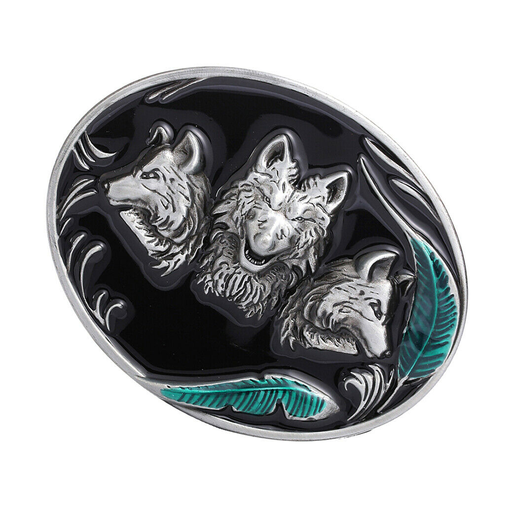 Retro Western Cowboy Metal Rodeo Animal Belt Buckle