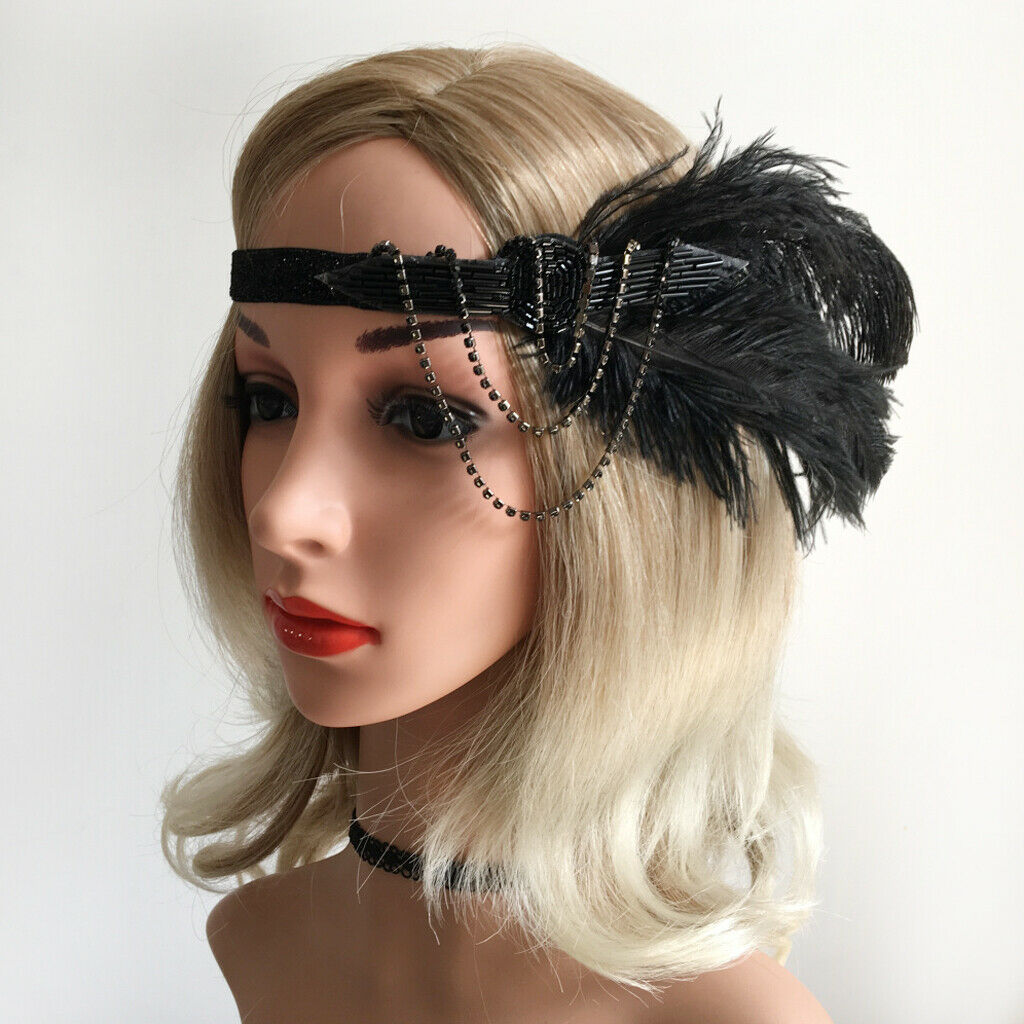Handmade Beaded Headband Flapper  Headband 1920s Headpiece For Girls