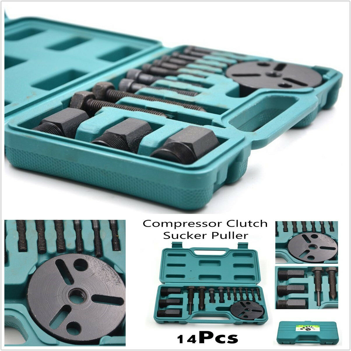 Car AC Repair Tool R134a R12 Compressor Clutch Sucker Puller Kit Qucik Auction
