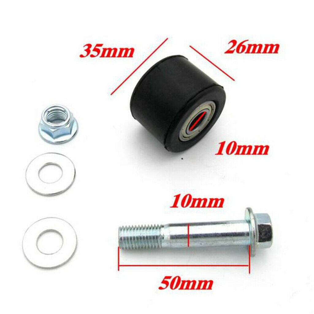 10mm Chain Roller Pulley Slider Tensioner Pit Dirt Bike Wheel Guide Motor
