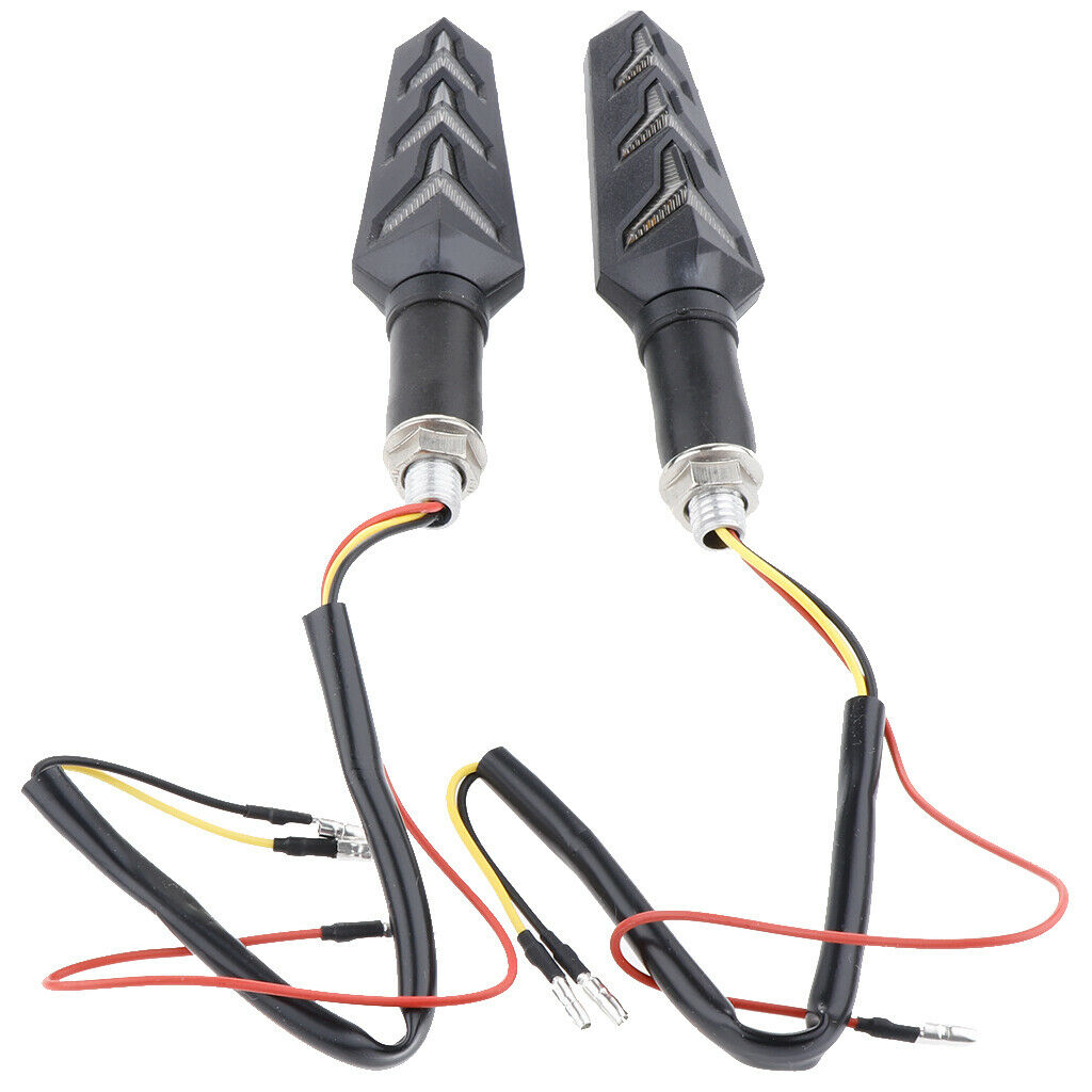 1 Pair Motorcycle LED Turn Signal Light Indicators Flashing Lights