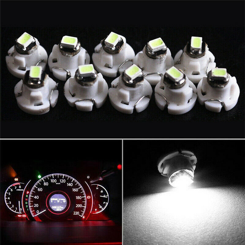 20X White T4 T4.2 Neo Wedge 1-SMD LED Cluster Instrument Dash Climate Bulb Light