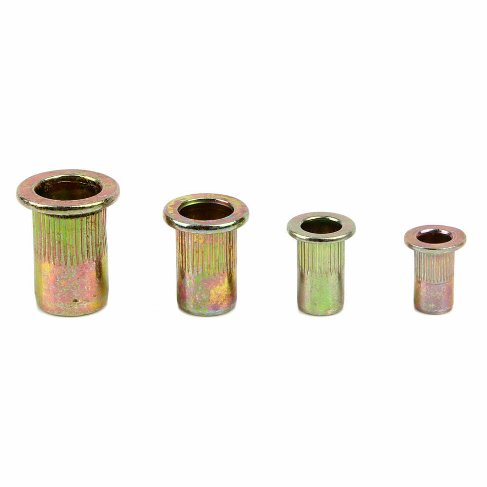 M4/5/6/8 Metric Countersunk Head Blind Rivet Nut Rivnut Insert Nutserts 100 Pcs