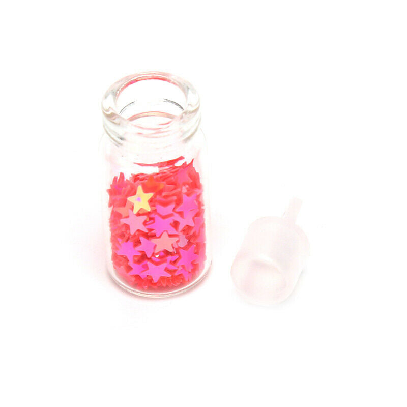 12 Nail Art Glitter Flakes Sequin Caviar UV Gel Decor Dust Tips Bott PxJ TdJ Kt